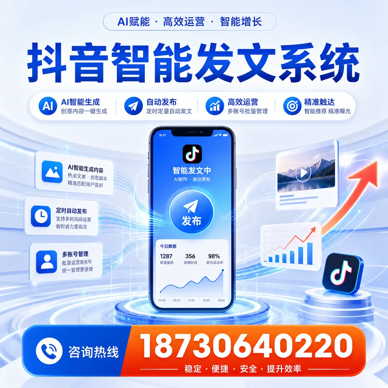 如何通过抖音智能发文系统提升 白山 企业的市场竞争力