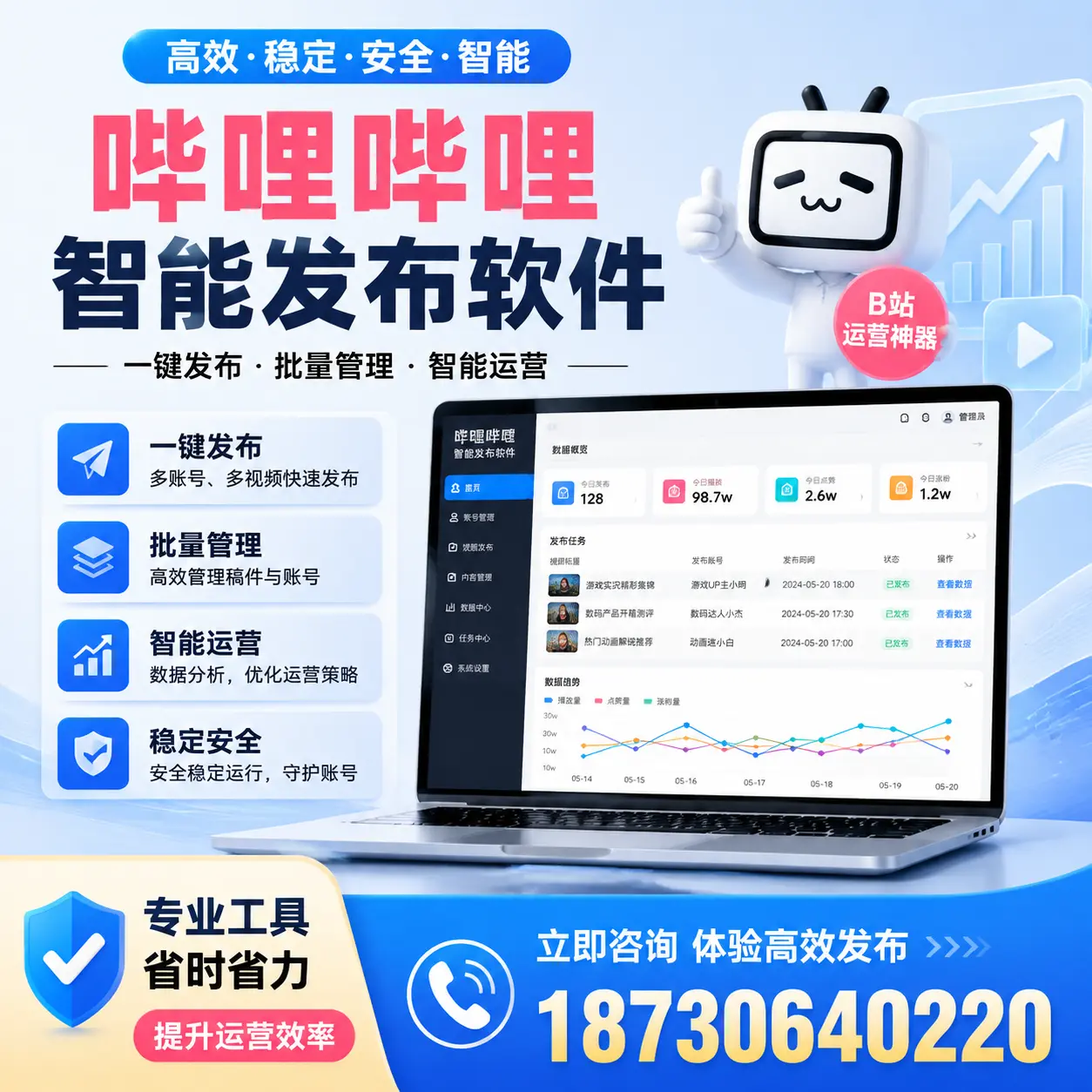 解密哔哩哔哩智能发布软件：功能与优势分析在 白山